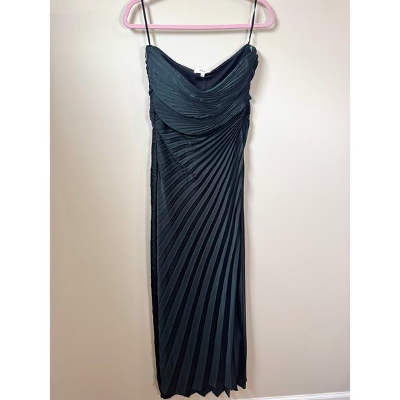 NEW NWT A.L.C. Bianca Dress in Forest Green Size 6 - Picture 4 of 7